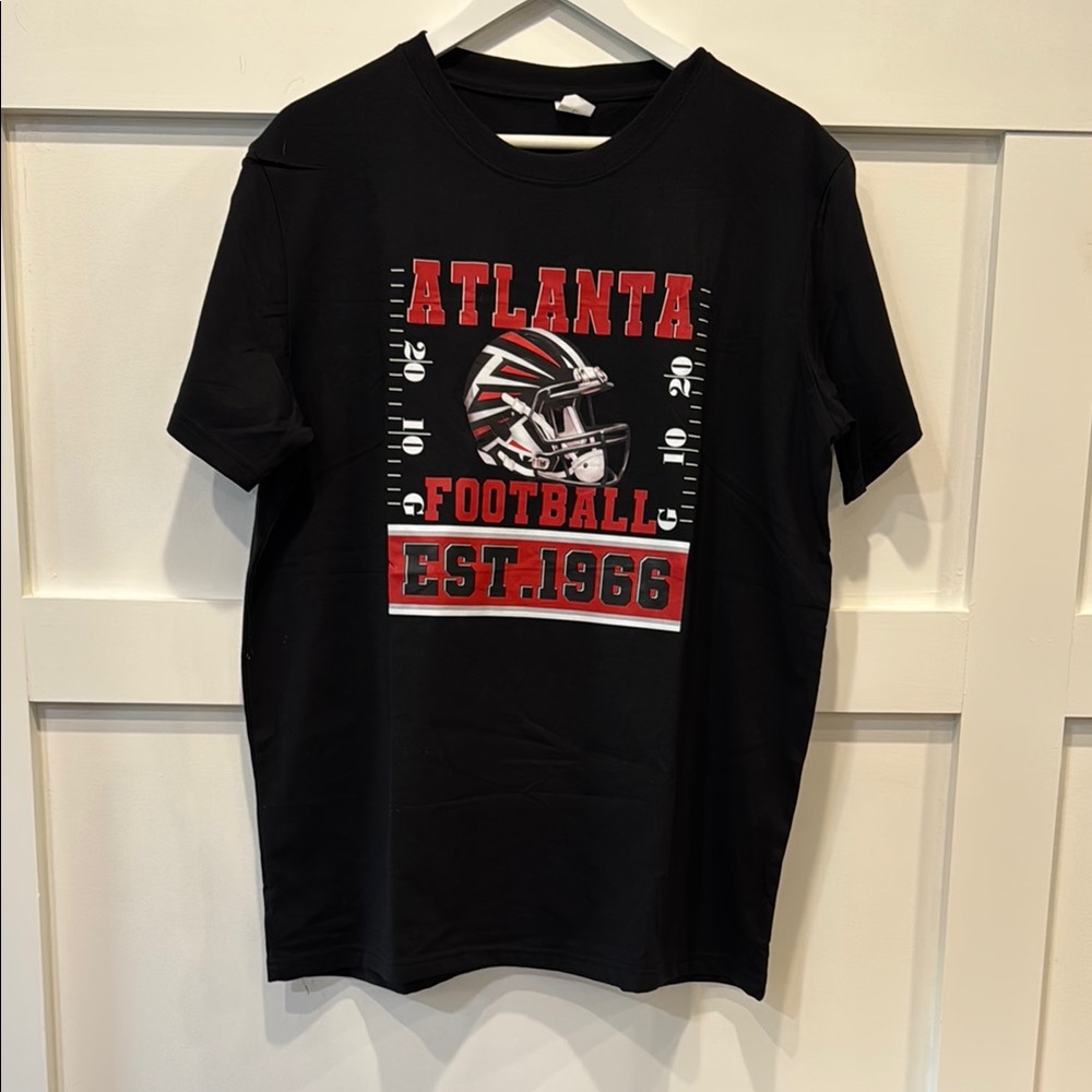 Black Atlanta Football T-Shirt